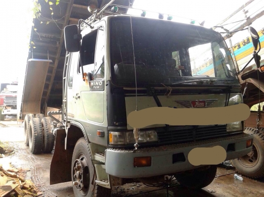 ขายรถบรรทุกสิบล้อดัมพ์ HINO 1M เครื่องเดิม 220 แรง 2 เพลา กระบะดัมพ์มิเนียม ทะเบียนพร้อม