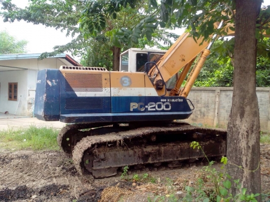 ขายรถแบ็คโฮ KOMATSU PC 200-5 เครื่องเดิม ปั๊มเดิม ไฟฟ้าตัด เอกสารสัญญาซื้อขาย