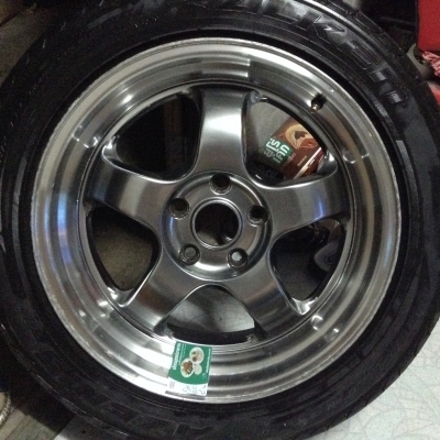 แม็กออฟลึกลาย s1 ขอบ 17กว้าง 7.5 นิ้วพร้อมยาง1คู่