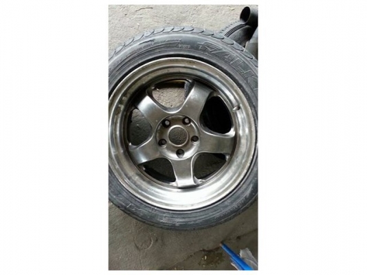 แม็กออฟลึกลาย s1 ขอบ 17กว้าง 7.5 นิ้วพร้อมยาง1คู่