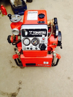 ปั๊มดับเพลิง TOHATSU  เก่าญี่ปุ่น เครื่องยนต์ติดดี สภาพพร้อมใช้งาน