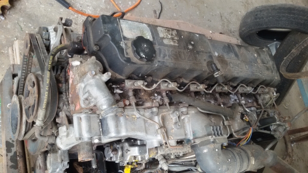 ขายเครื่อง ISUZU 6HE1 195 แรงม้า เครื่องดี สตาร์ทติดนิ่มเลย มีปั้มลม ไม่มีใบคุม