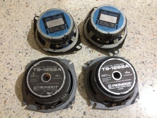 ลำโพง4นิ้ว2ทางPIONEERกับKENWOODของเก่าญี่ปุ่นสภาพสวยคู่ละ ลำโพง4นิ้ว2ทางPIONEERกับKENWOODของเก่าญี่ปุ่นสภาพสวยคู่ละ