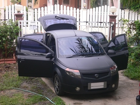 ขายรถ Proton Savvy 1.2 ใช้E20-E85  ตัวTOP ABS AIRBAG 2ใบ ปี2009 เกียร์AMT 2ระบบ ออโต้-ธรรมดา สีดำ-สติ๊กเกอร์ดําด้าน