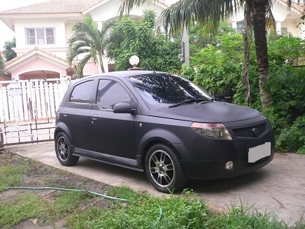 ขายรถ Proton Savvy 1.2 ใช้E20-E85  ตัวTOP ABS AIRBAG 2ใบ ปี2009 เกียร์AMT 2ระบบ ออโต้-ธรรมดา สีดำ-สติ๊กเกอร์ดําด้าน