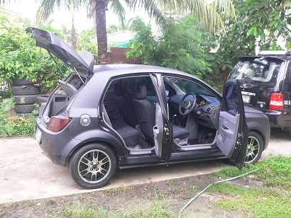 ขายรถ Proton Savvy 1.2 ใช้E20-E85  ตัวTOP ABS AIRBAG 2ใบ ปี2009 เกียร์AMT 2ระบบ ออโต้-ธรรมดา สีดำ-สติ๊กเกอร์ดําด้าน