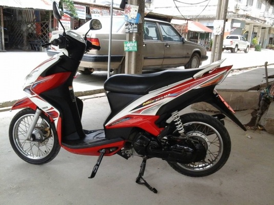 ขาย YAMAHA MIO125 ตัว MX สีแดง-ขาว ปี2013 ราคา 20,000บ.ลดได้