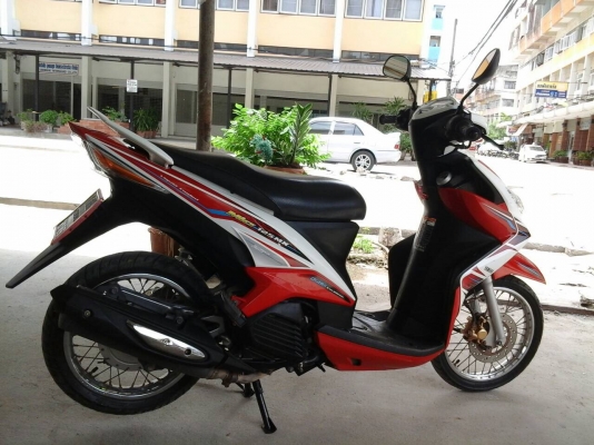 ขาย YAMAHA MIO125 ตัว MX สีแดง-ขาว ปี2013 ราคา 20,000บ.ลดได้