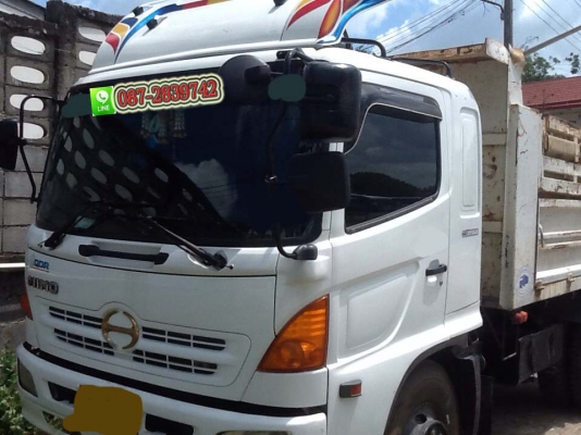 ขายรถบรรทุกดั้มพ์ 6 ล้อ ขนาดใหญ่ HINO MEGA 220 แรงม้า