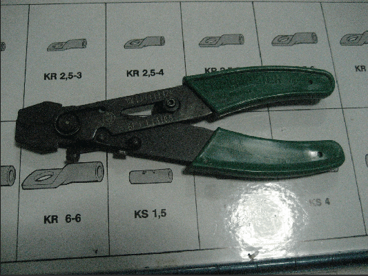 ขายชุดคีมย้ำหางปลาสายไฟระบบตู้ Control ELPRESS PL700 MADE IN SWEDEN.