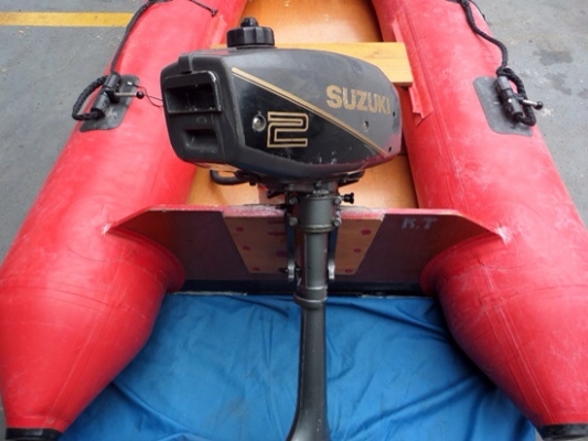 เรือยางพร้อมเครื่อง SUZUKI 2 แรง เก่าญี่ปุ่น ราคา 17,500