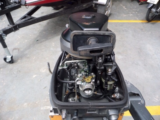 ขาย เครื่องเรือ SUZUKI 6 แรง 2 จังหวะ นำเข้าจากญี่ปุ่น เครื่องติดเดินดี น้ำออกปกติ ราคา 18,000