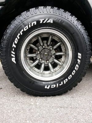 ขออนุญาตลงขายล้อแม็กกล้วยแท้ญี่ปุ่นและยางBF 31x10.5x15 ครับ