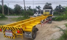 รถเทรลเลอร์  นำลาภ  มงคลสยาม ขายหางก้างปลา  40  ฟุต 2  เพลา   NUM  LAP  ใหม่ ผ่อน 8,000