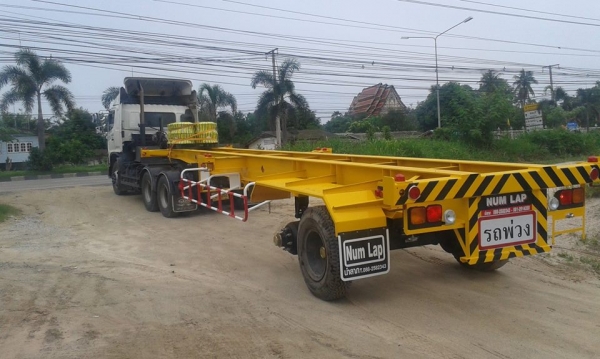 รถเทรลเลอร์  นำลาภ  มงคลสยาม ขายหางก้างปลา  40  ฟุต 2  เพลา   NUM  LAP  ใหม่ ผ่อน 8,000
