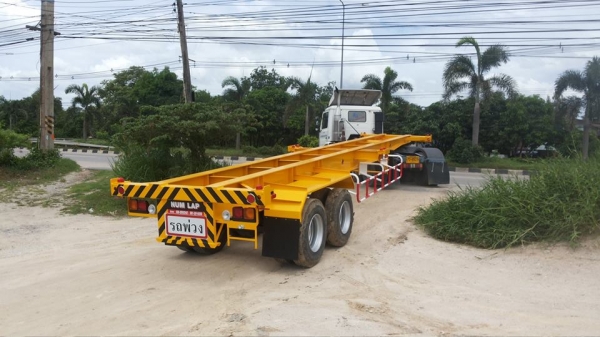 รถเทรลเลอร์  นำลาภ  มงคลสยาม ขายหางก้างปลา  40  ฟุต 2  เพลา   NUM  LAP  ใหม่ ผ่อน 8,000