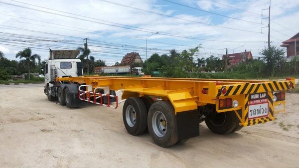 รถเทรลเลอร์  นำลาภ  มงคลสยาม ขายหางก้างปลา  40  ฟุต 2  เพลา   NUM  LAP  ใหม่ ผ่อน 8,000