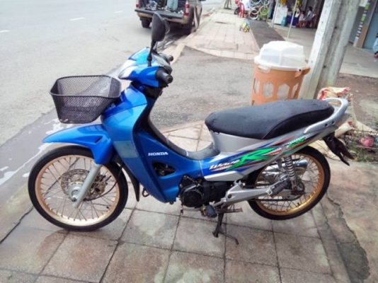 Wave 125 r ปี 50 กุญแจใหญ่ สีน้ำเงิน เทา รถบ้าน สวย เครื่องเดิมๆ มี