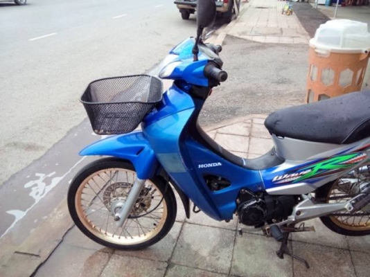 Wave 125 r ปี 50 กุญแจใหญ่ สีน้ำเงิน เทา รถบ้าน สวย เครื่องเดิมๆ มี