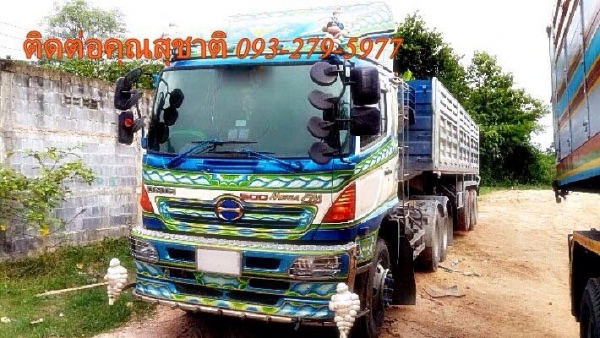 ขายรถสิบล้อหัวลาก HIno MEGa FM 320 ปี51วาง K13C ก๊าชดั้มเซมิดั้ม 3คาน