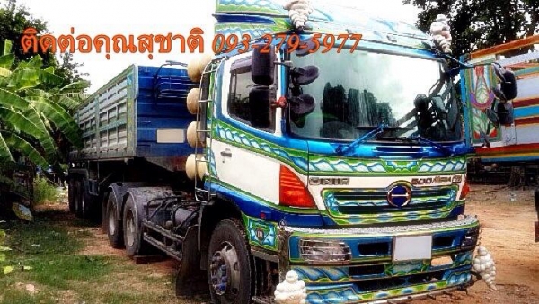 ขายรถสิบล้อหัวลาก HIno MEGa FM 320 ปี51วาง K13C ก๊าชดั้มเซมิดั้ม 3คาน