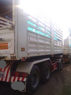 ขายรถพ่วงสิบล้อดัมพ์ HINO เครื่อง 380 แรง ปี 56 ดัมพ์แม่ลูก ลูก 3 เพลาแท้ ไมล์ 40,000