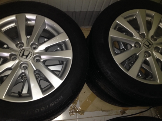 ขายล้อแม็ก Honda civic fb ขอบ 16 5รู114 พร้อมยาง 205 55 16