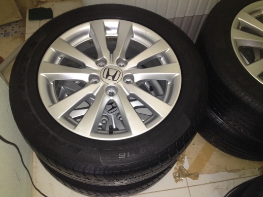 ขายล้อแม็ก Honda civic fb ขอบ 16 5รู114 พร้อมยาง 205 55 16