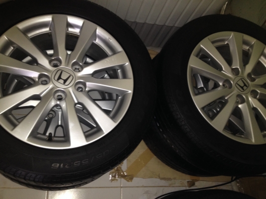 ขายล้อแม็ก Honda civic fb ขอบ 16 5รู114 พร้อมยาง 205 55 16