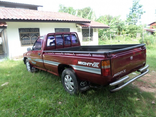 ขายรถกระบะโตโยต้าไมตี้เอ็กตอนเดียวปี34...เครื่องดีแน่นๆครัชชีเดิมสวยไม่ผุช่วงล่างเช็คเรียบร้อย+เสริมแหนบแล้วครับสภาพพร้อมใช้งานซื้อไปไม่ต้องทำอะไรเพิ่ม.... เอกสารพร้อมโอน+ภาษีเต็ม... สีแดงมะเมี๋ยวสวยๆ+ยางดี4เส้น+แอร์เย็นจัด+เทปชีีดี ... ขาย95,000บาท สนใจส ขายรถกระบะโตโยต้าไมตี้เอ็กตอนเดียวปี34...เครื่องดีแน่นๆครัชชีเดิมสวยไม่ผุช่วงล่างเช็คเรียบร้อย+เสริมแหนบแล้วครับสภาพพร้อมใช้งานซื้อไปไม่ต้องทำอะไรเพิ่ม.... เอกสารพร้อมโอน+ภาษีเต็ม... สีแดงมะเมี๋ยวสวยๆ+ยางดี4เส้น+แอร์เย็นจัด+เทปชีีดี ... ขาย95,000บาท สนใจส