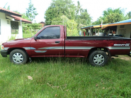 ขายรถกระบะโตโยต้าไมตี้เอ็กตอนเดียวปี34...เครื่องดีแน่นๆครัชชีเดิมสวยไม่ผุช่วงล่างเช็คเรียบร้อย+เสริมแหนบแล้วครับสภาพพร้อมใช้งานซื้อไปไม่ต้องทำอะไรเพิ่ม.... เอกสารพร้อมโอน+ภาษีเต็ม... สีแดงมะเมี๋ยวสวยๆ+ยางดี4เส้น+แอร์เย็นจัด+เทปชีีดี ... ขาย95,000บาท สนใจส