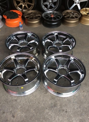 ขายล้อโครเมี่ยม ขอบ20 TOUCHDOWN ลายTE37 6รู139  กว้าง9 ออฟ20 สวย ถูกๆครับ 13500.-