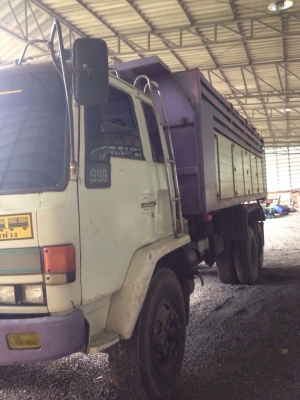 ขายรถพ่วงสิบล้อดัมพ์แม่ลูก ISUZU หัวขาว เครื่อง 6HE1-240 แรง ปี 32 ลูก 2 เพลา ทะเบียนพร้อม