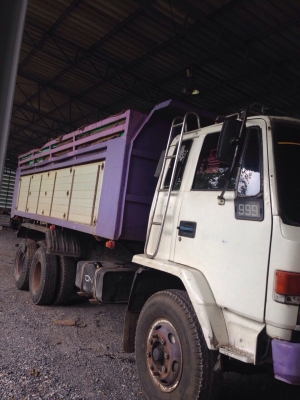 ขายรถพ่วงสิบล้อดัมพ์แม่ลูก ISUZU หัวขาว เครื่อง 6HE1-240 แรง ปี 32 ลูก 2 เพลา ทะเบียนพร้อม