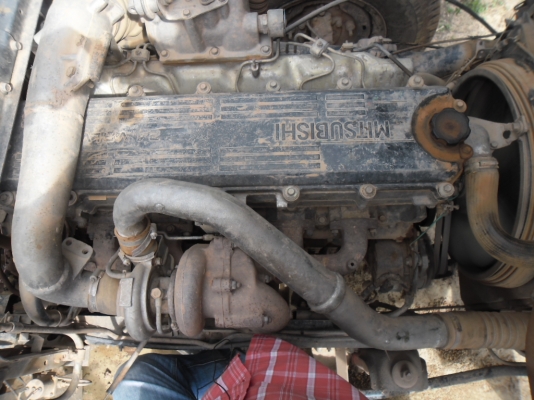 ขายรถบรรทุก 10 ลัอดั้ม MITSU FUSO TURBO TF 2XXX ก่วาสวยๆทะเบียนเต็ม