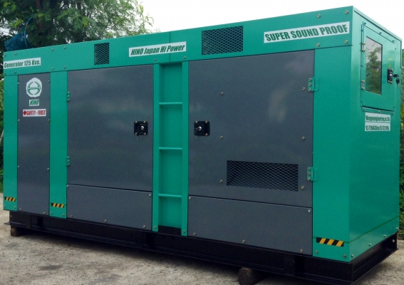 เครื่องปั่นไฟ 125 Kva.MAD IN JAPAN รับประกัน 12  เดือน