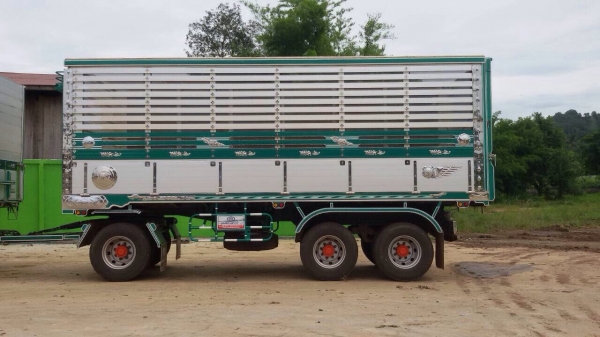 ขายรถพ่วงสิบล้อดัมพ์ ISUZU เครื่อง 360 แรง รถปี 57 แม่ยาว 6.70 ลูกยาว 7.50 สูง 2.30 เมตร