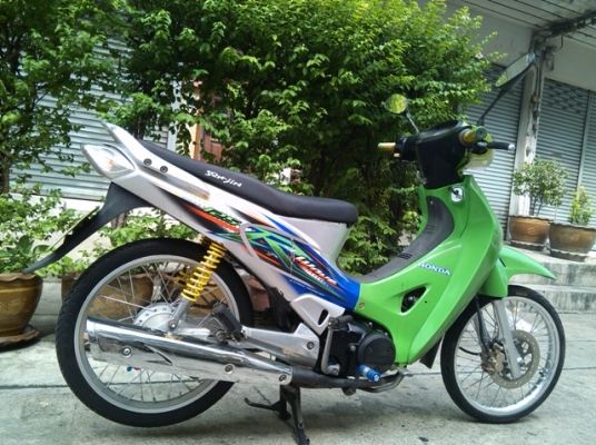 wave125r ubox กุญแจใหญ่นิรภัย ปี48 เขียวเทา ล้อเนียม เครื่องดี 17,000