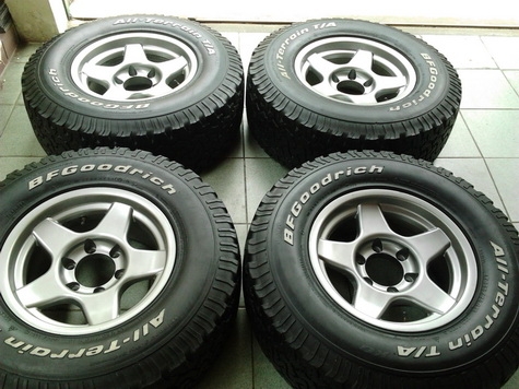 Lenso กว้าง8 ออฟ0+ BF All 265/75/16 ปี08 สภาพดี 1ชุด