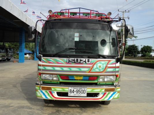 ขายรถอีซูซุเด้กก้า 6 ล้อ (ยาง 8.25-16) เครื่องยนต์ 6HE1 - 6 สูบ 195 แรงม้า กระบะบรรทุกดัมส์ข้าวเปลือก ดัมส์เกษตร