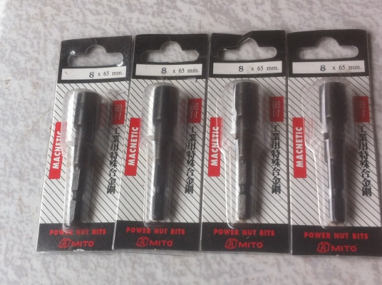 ประแจบล็อกหัวติดแม่เหล็กแรงดูดสูง MITO เบอร์ 8 ยาว 65 มม. ของใหม่พร้อมใช้ (มี 6 อัน)