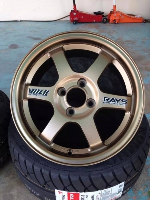 ล้อใหม่ TE37 ขอบ15x7 et35 งานssw ชุดละ 9,900 บาท