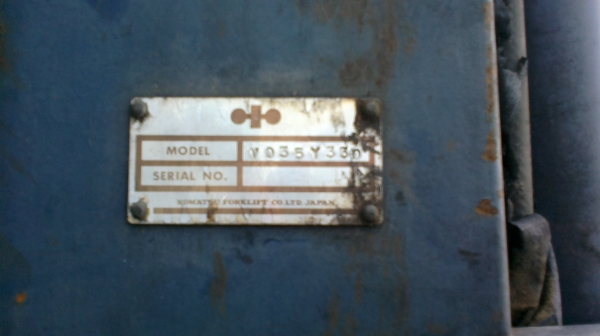 เสารถยกโคมัตสุ 3 ตัน