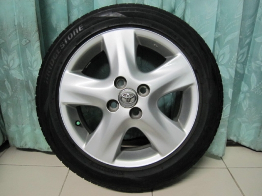 ขายล้อแม็ก Toyota Vios พร้อมยาง Bridgestone ปี 13 ขอบ 15 ดอกยางหนาๆ