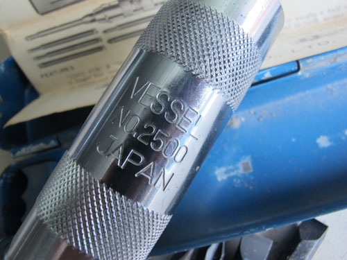 ขายดอกตอกVESSEL JAPANแท้แข็งแรงมาก มาพร้อมดอก4แบบและคู่มือการใช้งาน