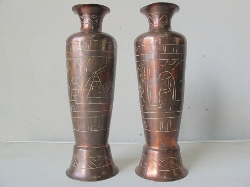 ขายแจกันHANDMADE ทำจากทองแดงผสมโลหะแข็งมาก