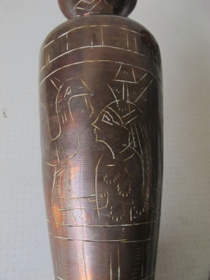 ขายแจกันHANDMADE ทำจากทองแดงผสมโลหะแข็งมาก