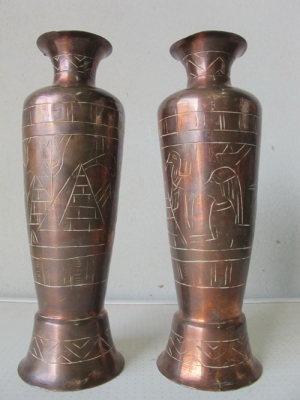 ขายแจกันHANDMADE ทำจากทองแดงผสมโลหะแข็งมาก