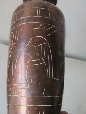 ขายแจกันHANDMADE ทำจากทองแดงผสมโลหะแข็งมาก