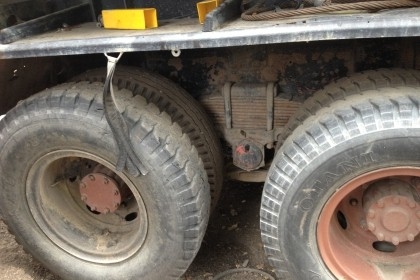 ขายด่วน!!! หางกึ่งพ่วง ดัมพ์ 2เพลา แท่นแหนบเป็นเพลาโบกี้ของ Hino ทั้งชุด ยาว 7.50 ม. ทะเบียนพร้อม ยางดี